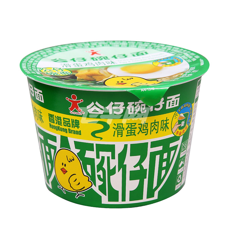 公仔滑蛋鸡肉碗面 76g/碗