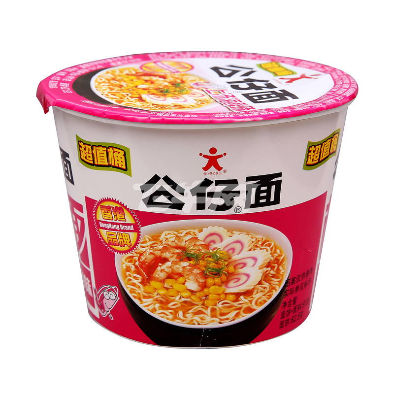 公仔迷你海鲜碗面34g_辣海鲜面_海鲜公仔面(3)