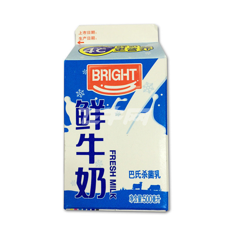 光明 纯鲜牛奶 500ml\/盒【价格，正品，报价】-飞牛网