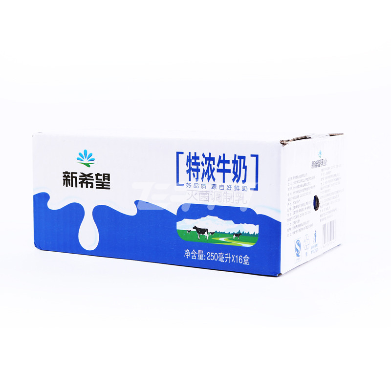 新希望特浓牛奶250ml*16盒/箱