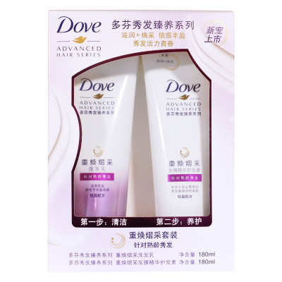 多芬 重焕熠采护洗发乳+重焕熠采发膜精华护发素 (180+180)ml
