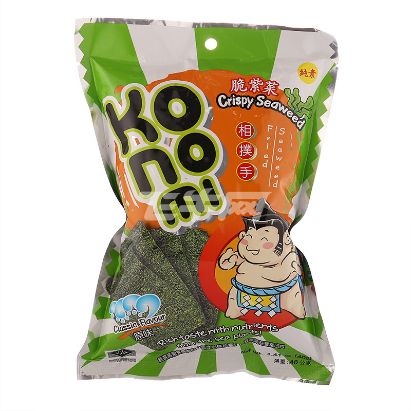 泰国进口 Konomi相扑手 脆紫菜 原味海苔 40g