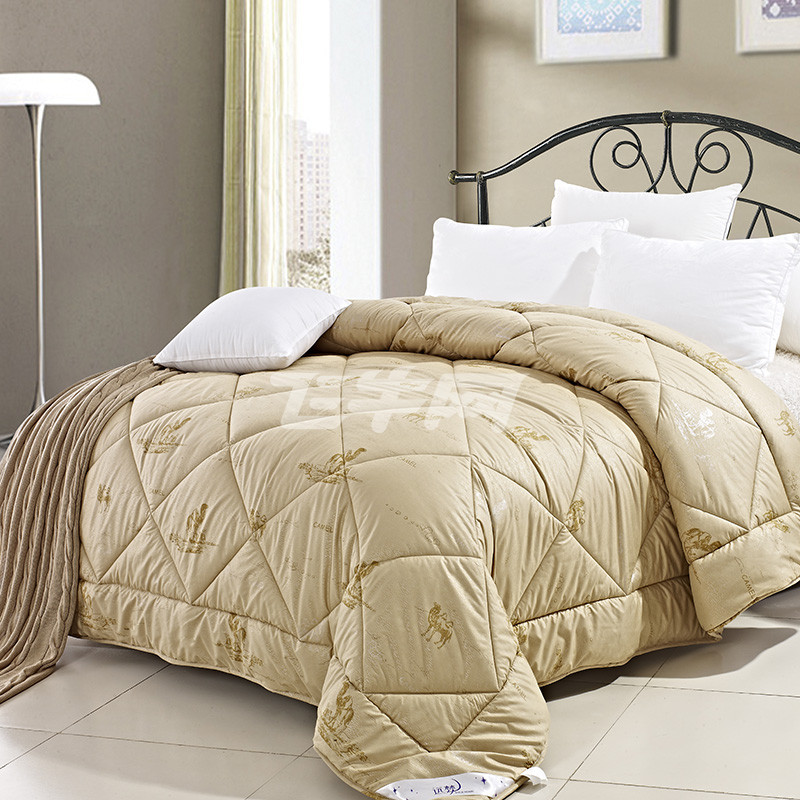 远梦家纺 低碳驼毛暖绒被 200*230cm 深驼 20