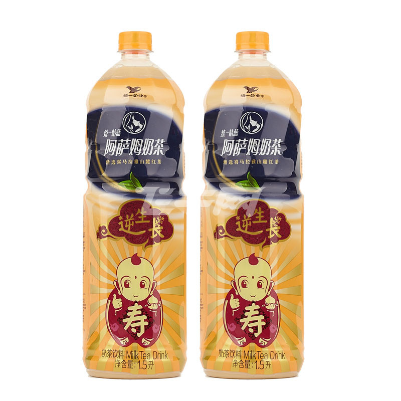 统一阿萨姆奶茶两瓶装 1500ml*2瓶/组