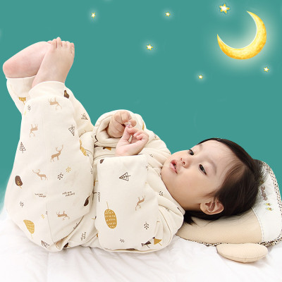 贝谷贝谷 婴儿睡袋宝宝分腿睡袋纯棉儿童防踢