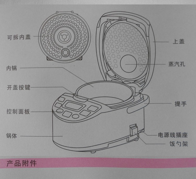 海尔(haier) hrc-fz406 电饭煲