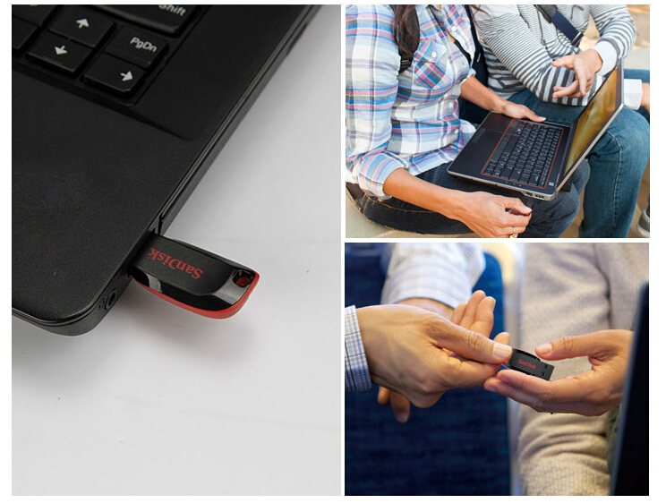 闪迪(sandisk 酷刃(cz50 8gb u盘 黑红
