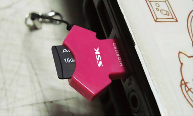 飚王（SSK） SCRS052T恤读卡器 TF卡（四色）