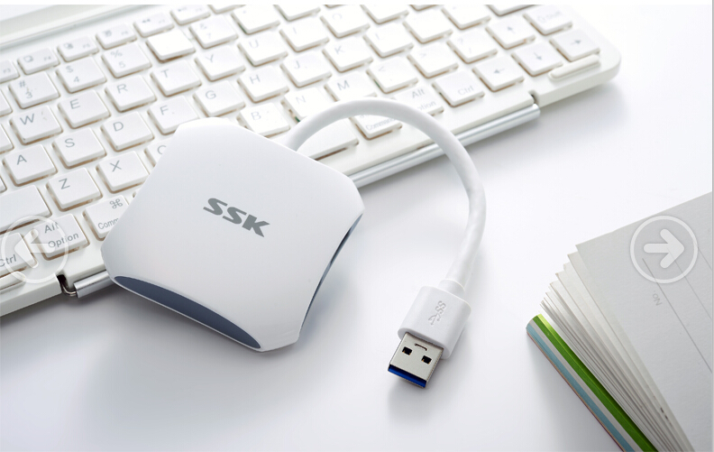 飚王（SSK） SHU300分线器USB3.0 4口集线器HUB 一拖四电脑笔记本扩展