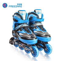 弗瑞登可调儿童男女旱冰鞋可调成人直排轮滑鞋