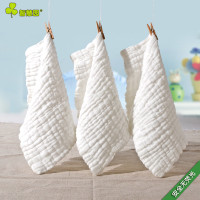 琪娃六层水洗纱布毛巾医用小方巾 婴儿口水巾