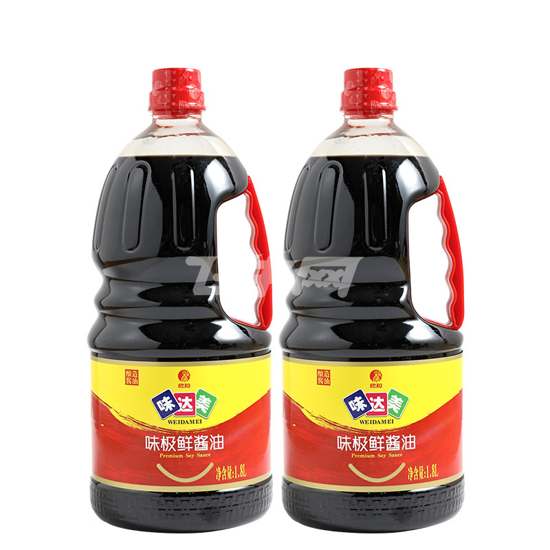 欣和 味达美 味极鲜酱油1.8L*2瓶 生抽 酱油