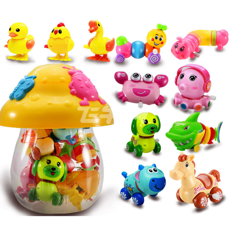 活石 宝宝发条玩具婴儿早教1-2岁玩具 可爱蘑菇