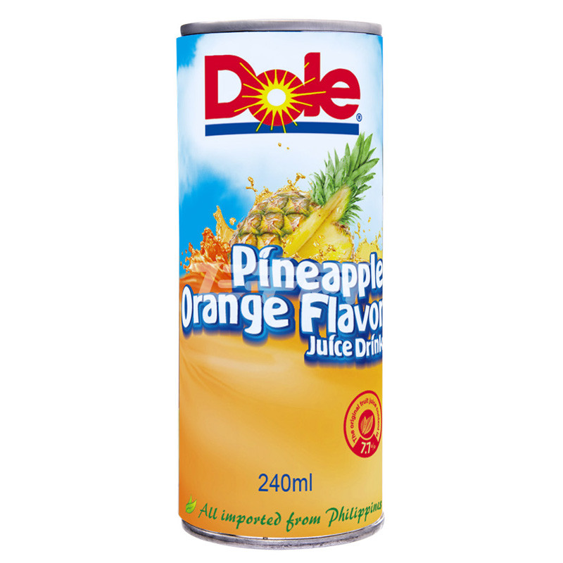菲律宾进口 都乐dole 菠萝橙味饮料 240ml