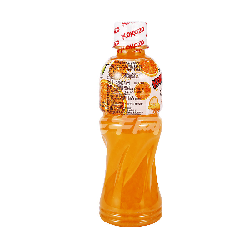 可可爽牌橙汁饮品(含椰果)320ml/瓶
