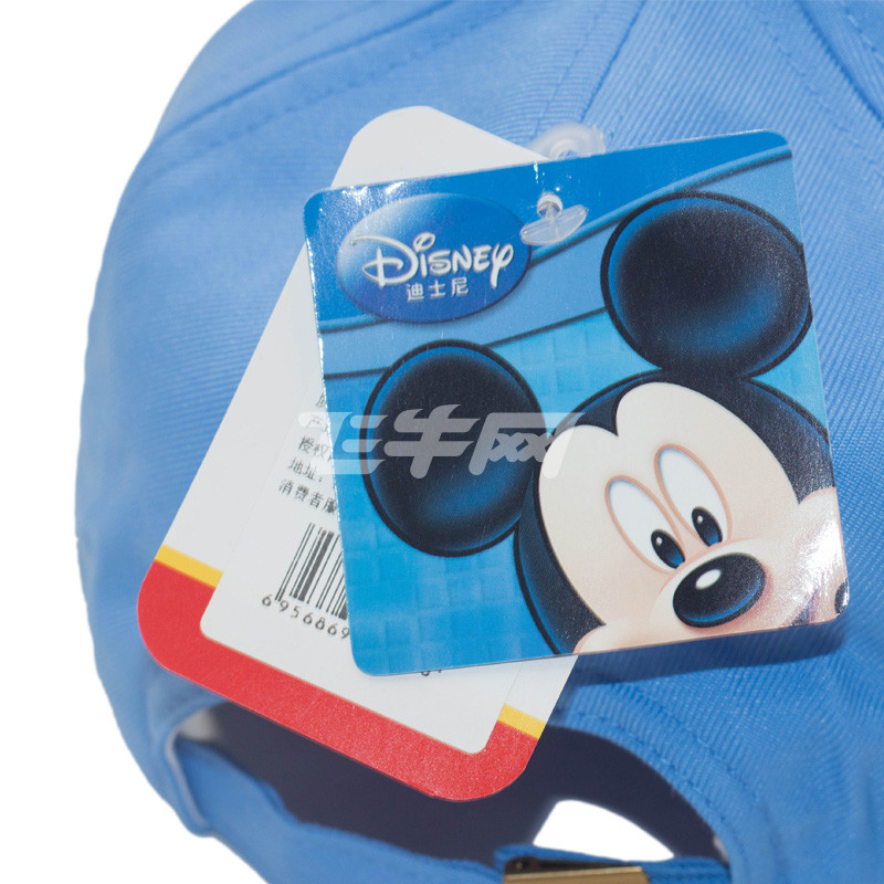迪士尼 男女通用成人大童棒球帽 遮阳帽 防晒帽 km-mz-12 蓝色 57cm