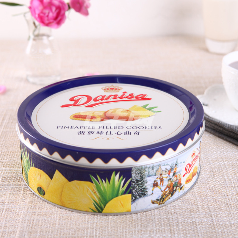 皇冠菠萝味注心曲奇饼干430g/盒