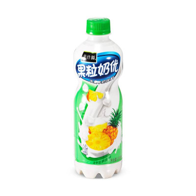 美汁源果粒奶优清香菠萝风味450ml*15瓶/组