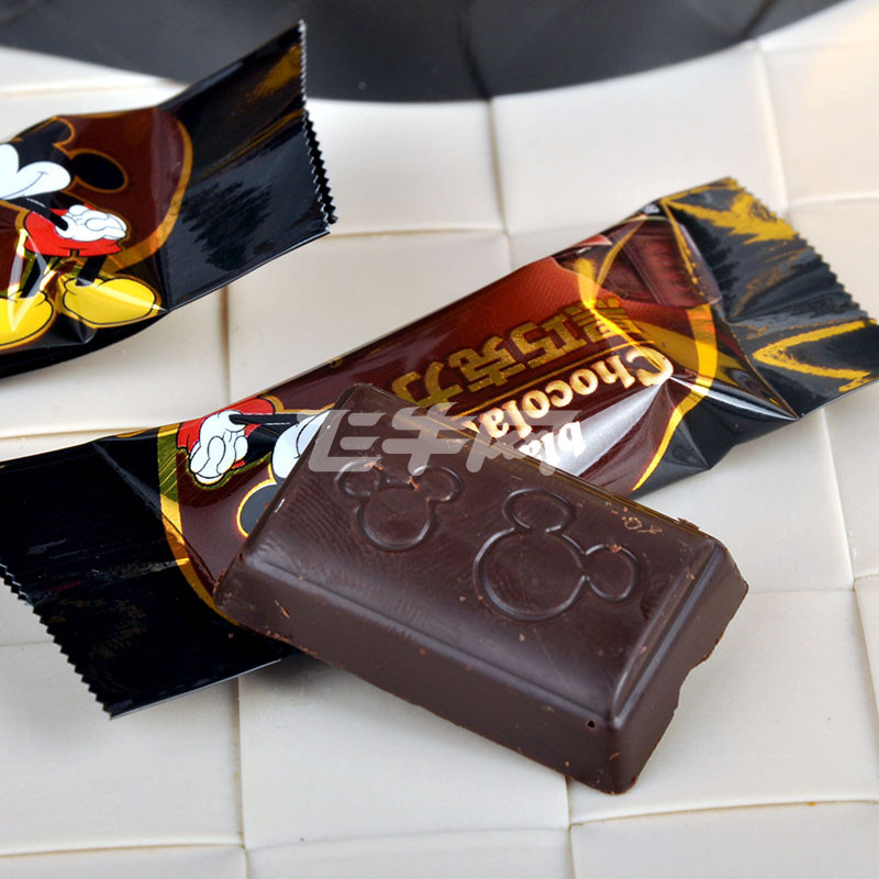 【2倍积分】【自创品牌馆】rt-mart迪士尼黑巧克力90g/袋