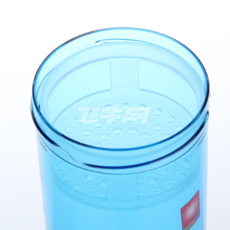 迪士尼(disney) 夏季塑料杯冷水杯带茶格 400ml 蓝色 400ml