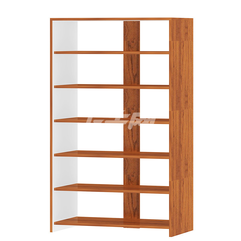 家用板式鞋架大容量储物架经济型客厅鞋柜架子hbypz0106t 深木纹色